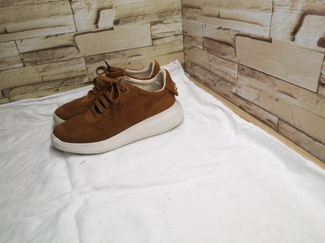 Geox 36 - dámske kožené hnedé topánky s dierkami, geox,36