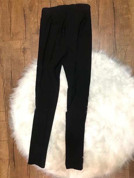 Čierne nohavice f&f s vysokým pásom, f&f,34