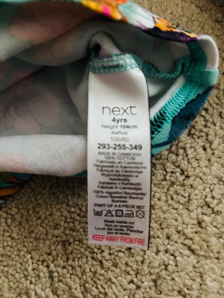 Pyžamká next, 3 kusy, veľkosť 104, next,104