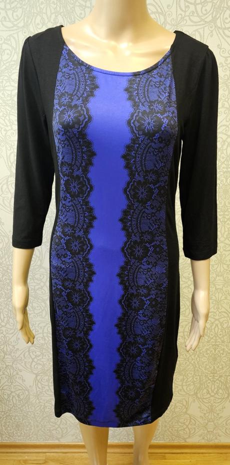 Šaty s imitáciou čipky, bonprix,38