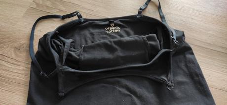 Tehotenské tričko čierne, bonprix,m