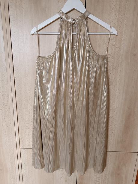 Zlaté plisované šaty mohito, mohito,xs