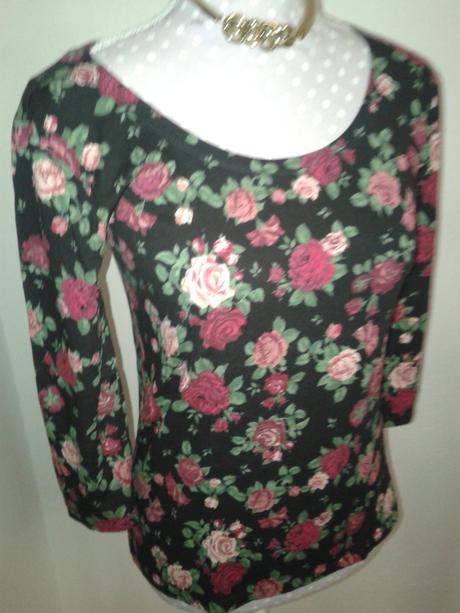 Kvietkovaný top jean pascale veľ. s, s