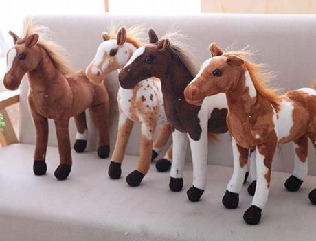 Plyšový kôň hnedý - plyšák 30 cm,