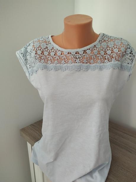 Tričko s krajkou m, l sadne, 