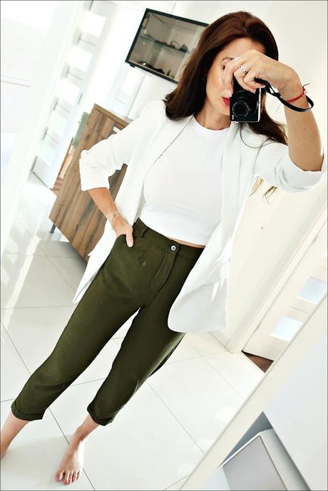 Letné khaki nohavice zara, zara,xs