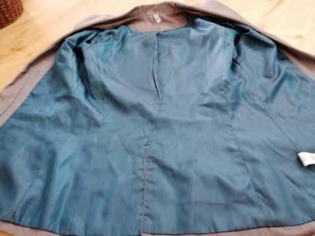 Sivé sako, denim,40