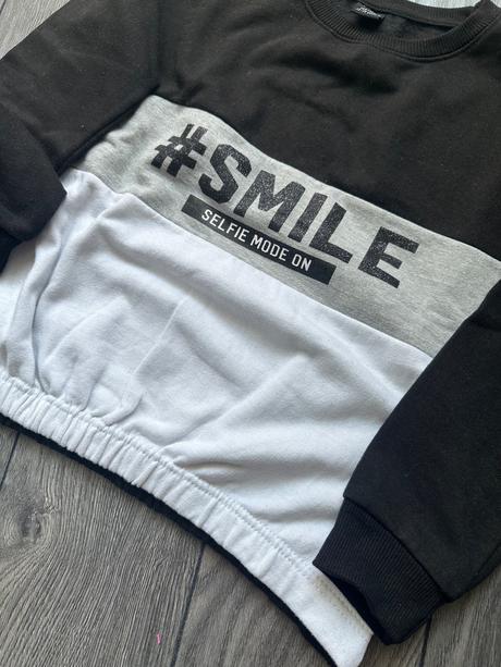 Mikina trosku taka crop top, 158