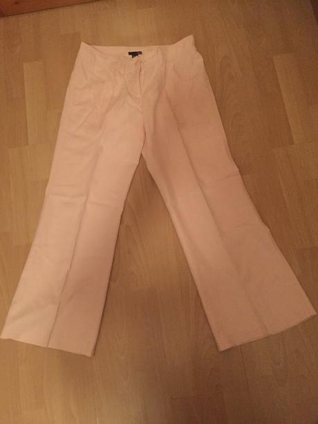 Ľanové nohavice, h&m,38