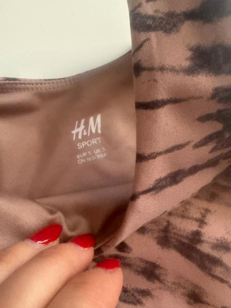 H&m športový crop top s, h&m,s