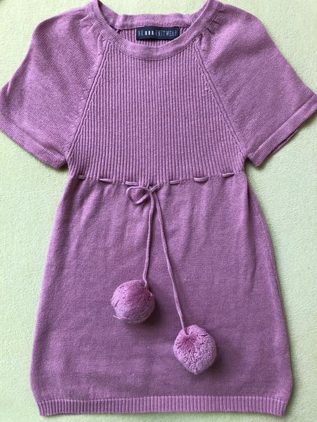 Pletene saty/tunika vesta bk knitwear 2r92 ruzove, 92