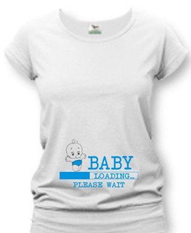 Tričko pre tehotné - loading, l / m / s / xl / xxl
