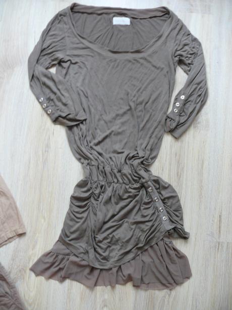 Volánikove saty-tunika magenta, m