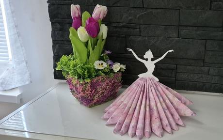 Držiak servitok baletka/ svadba/ anjel, 