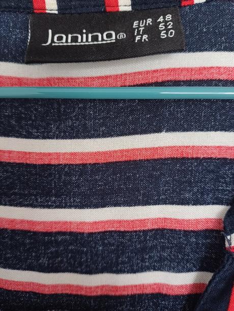 Dámska modrá pásikavá blúzka, kik,48