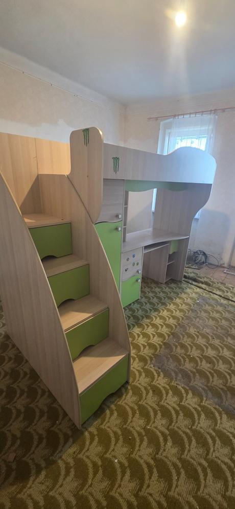 Detská posteľ so stolíkom, šírka (cm): 120,dĺžka (cm): 220