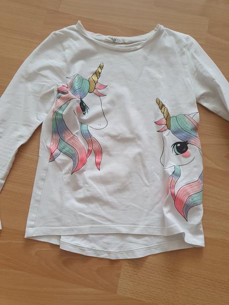 Tričko jednorozec, h&m,122