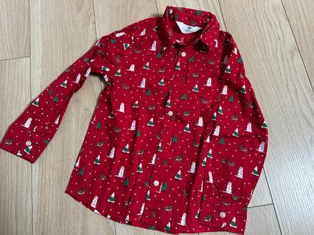 Vianočná košeľa, h&m,116