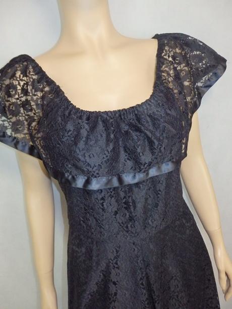 Kvalitné vintage čipkované šaty, c&a,38