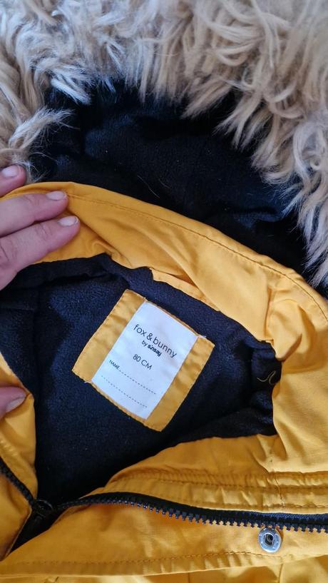 Zimná parka 9-12m, fox & bunny,80