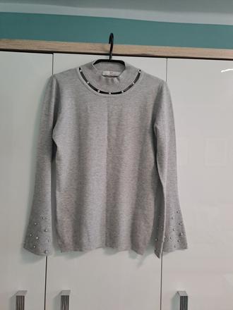 Pulóvrik a perličkami s/m/l, s
