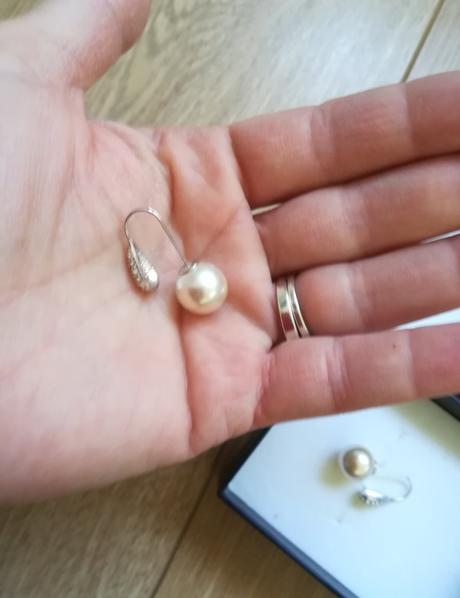 Náušničky swarovski perličky, swarovski