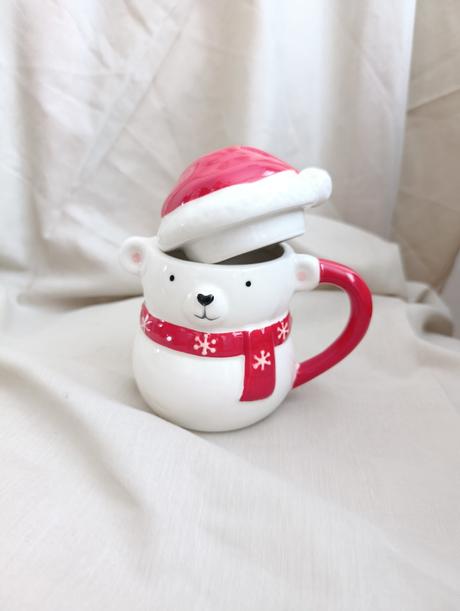 Vianočný hrnček s pokrievkou, 