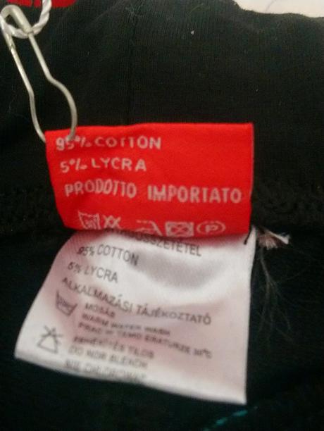 Dámske čierne elastické trištvrťáky m, kleopatra m, m