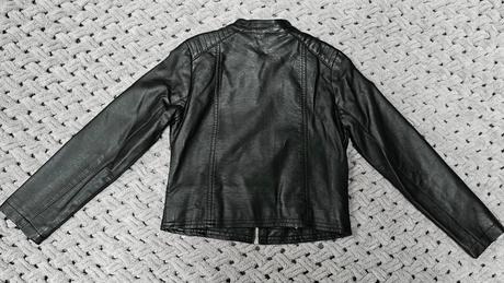 Čierna koženkové bunda, pepperts,128