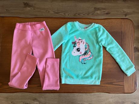 Zateplené hrubé legínky 128/134, 128