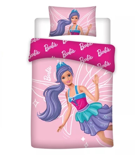 Obliečky 100x135 barbie motýľ - skladom, brm013674, šírka (cm): 100,dĺžka (cm): 135