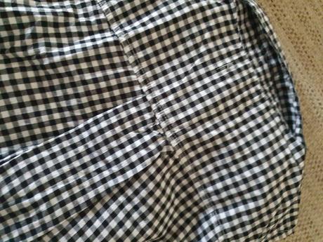 Kockovaná letná košeľa na uväzovanie veľ. 38, h&m,38