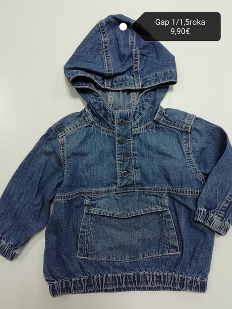 Rifľová bavlnená bunda s kapucou, gap,86