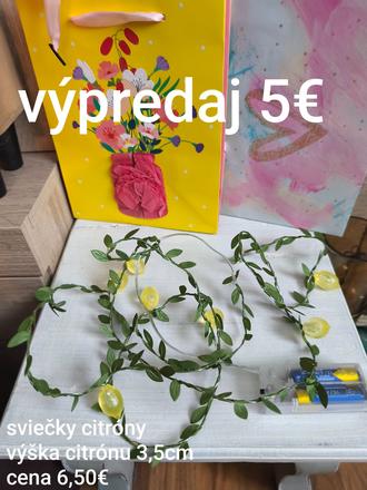 Sviečky citróny, 