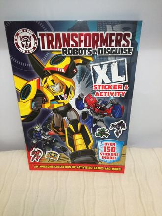Transformers robots in disguise sticker book nwi18,