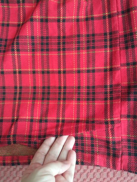 Károvaná hrubšia kockovana sukňa, 146