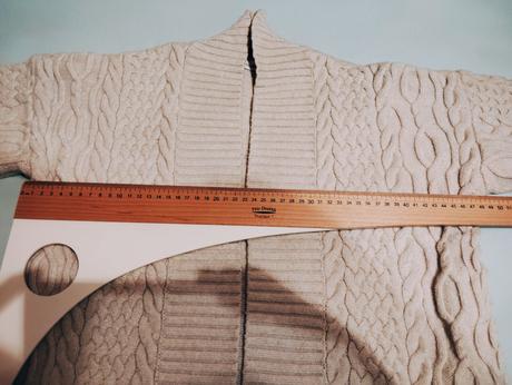 Dlhý pletený sveter, reserved,38