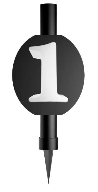 Tortový zápich ohňostroj čierny č.1 - skladom, 