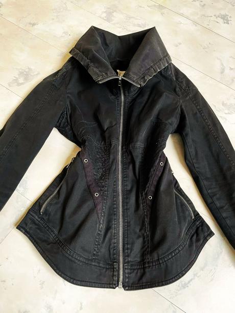 Štýlová bunda do pásu, xs