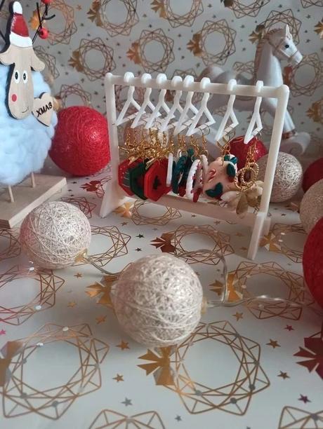 Náušnice z polymérovej hmoty imelo,