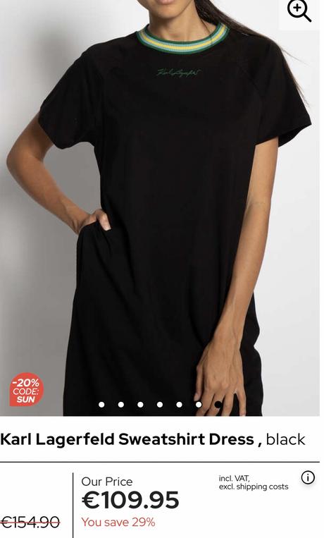 Karl lagerfeld šaty s signature, s