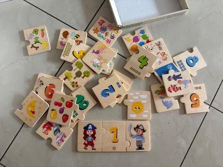 Puzzle učenie čísel,