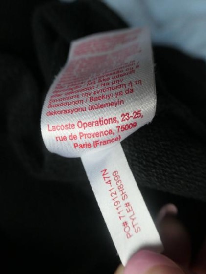 Lacoste original peckova ikonicka mikina m/l, lacoste,m