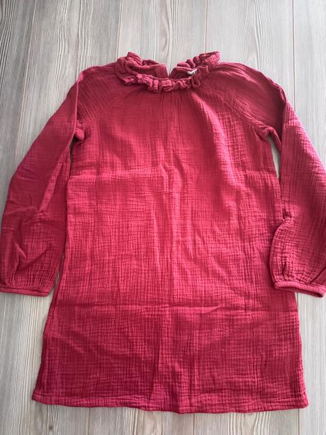 Šaty s volanovym lemom, h&m,134