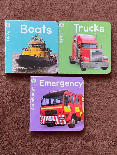Knižky - trucks, emergency, boats,
