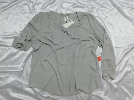 Luxusna bluzka s roll-up rukavom, 48