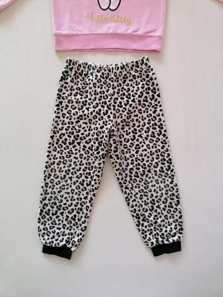 Velurove pyzamko 98/104 hello kitty, h&m,98