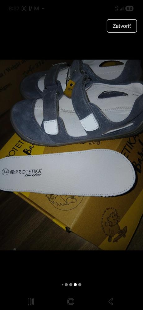 Nové sandále protetika barefoot, protetika,34