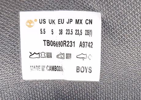 Chlapcenske topanky, timberland,38