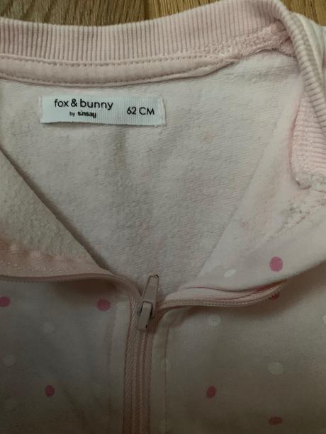Výpredaj - 30 percent - overal s guličkami na zips, fox & bunny,62